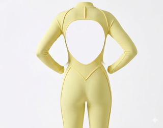 butter yellow open-back jumpsuit